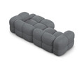 Coltar dreapta 3 locuri, Loretto, Cosmopolitan Design, 250x147x68 cm, tesatura structurata, gri
