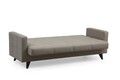 Canapea extensibila cu 3 locuri, Misty, 730MST1206, Cadru: METAL/LEMN, Bej