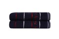Set 2 prosoape de maini 407,  Beverly Hills Polo Club, 50x90 cm, bumbac, albastru inchis