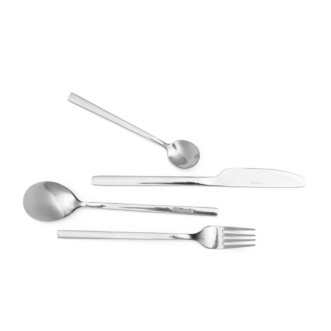 Set tacamuri 24 piese Aperi, Homla, inox tip 430, argintiu - view 5