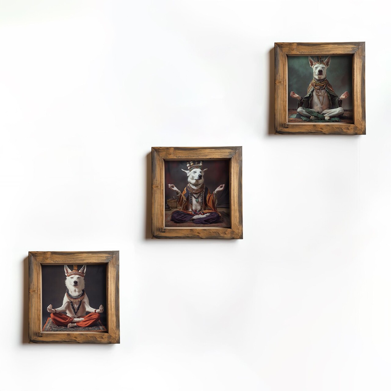 Set 3 tablouri decorative, UKZM073, Imprimat UV, Multicolor - view 2