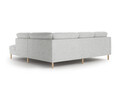 Coltar dreapta 4 locuri, Eden, Micadoni, 267x234x90 cm, tesatura structurata, gri deschis melanj