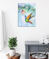 Tablou decorativ, DC373, 60% bumbac/40% poliester, Rama de lemn, Multicolor
