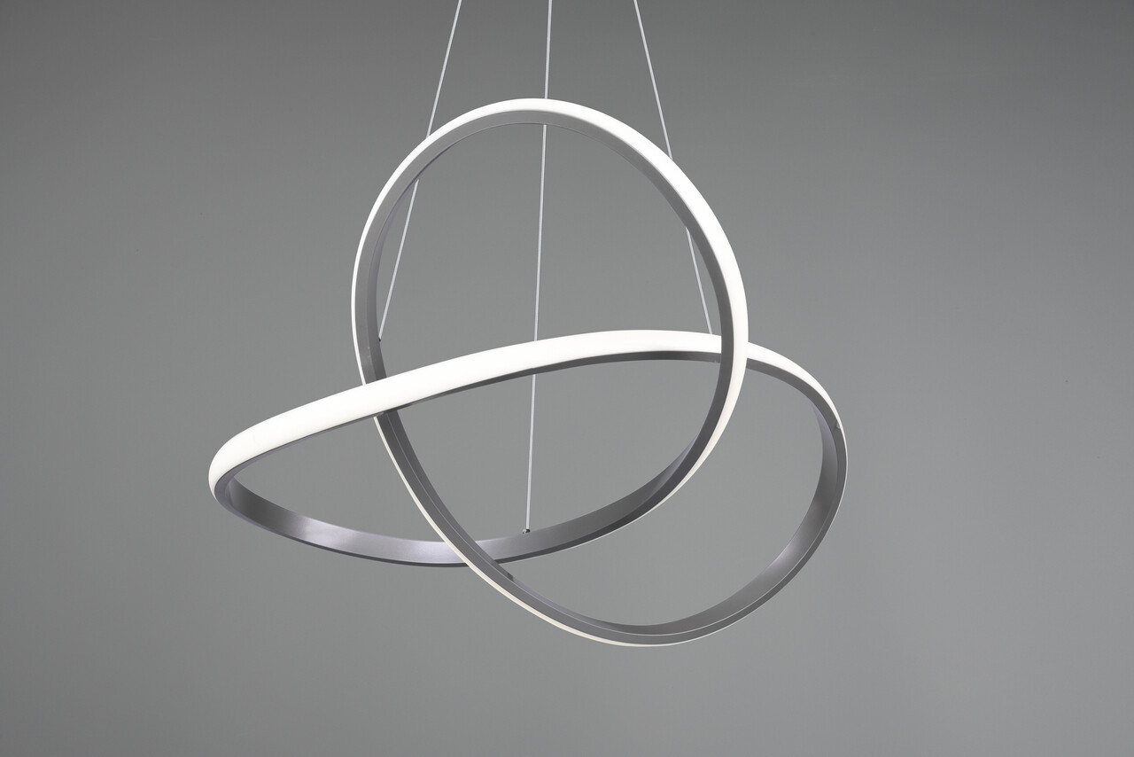 Lustra Course, RL, 60x150 cm, 27W, 1x SMD LED, metal, argintiu - 1 | YEO