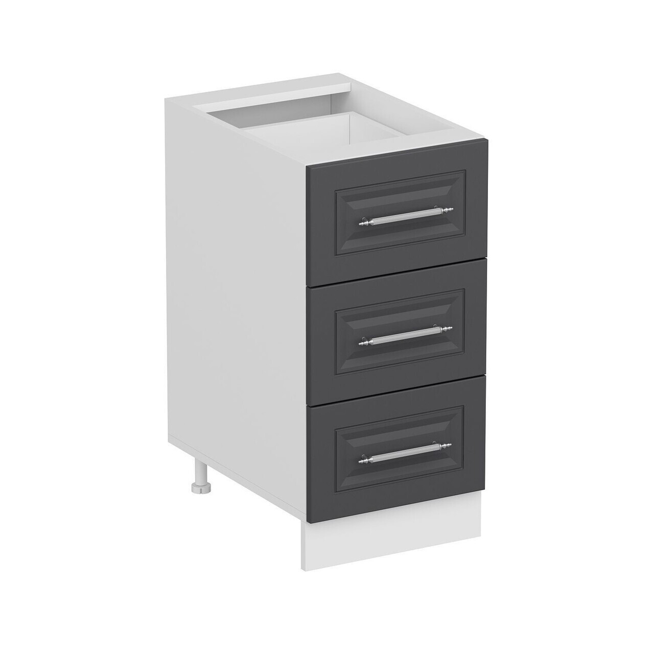 Dulap pentru bucatarie, Hanah Home, Minar, 40x87x58 cm, Alb / Antracit — imaginea 3