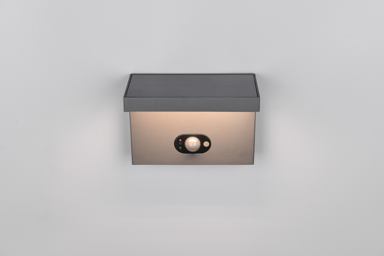 Aplica de perete pentru exterior Blyde, TRIO, 18x13 cm, 5W, 1x SMD LED, aluminiu, antracit - 1 | YEO