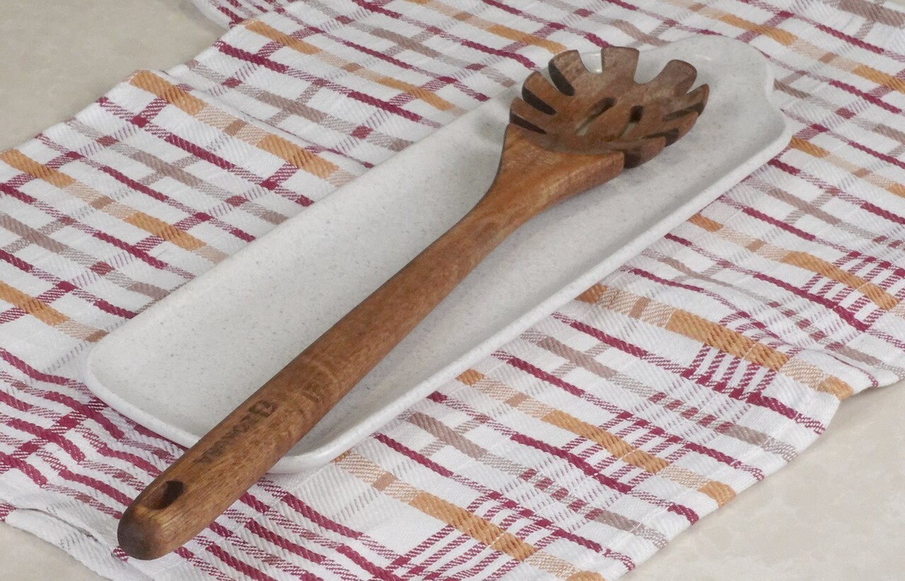 Lingura servire paste, lemn de acacia, 35 cm - Zokura - imagine 3