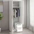 Dulap pentru haine, Inarch, Merlin 2, Alb