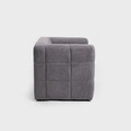 Fotoliu Biskoto, Homla, 80x68x65 cm, lemn/textil, gri