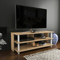 Comoda TV, Retricy, Pueblo, 120x44.6x47.4 cm, PAL, Stejar alb