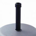 Baza pentru umbrela de gradina 16 kg Ø30 - 35 - 38 mm, 45 x 45 x 5 cm, ciment, gri