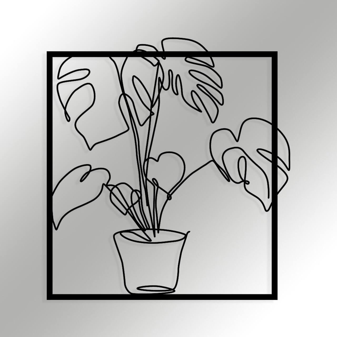Decoratiune de perete, Store, Dimensiuni: 49 x 53 cm, Negru - view 5