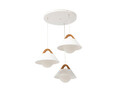 Lustra ELTAP, Almitara, 64x110 cm, 3xE27, 15W, otel/PVC, alb/maro