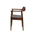Scaun, Fairfax, Albero43, 62x44x80 cm, Lemn de fag , Nuc / Negru / Alb