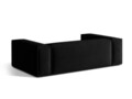Canapea 3 locuri, Nuria-88, Micadoni Home, 210x110x72 cm, catifea, negru