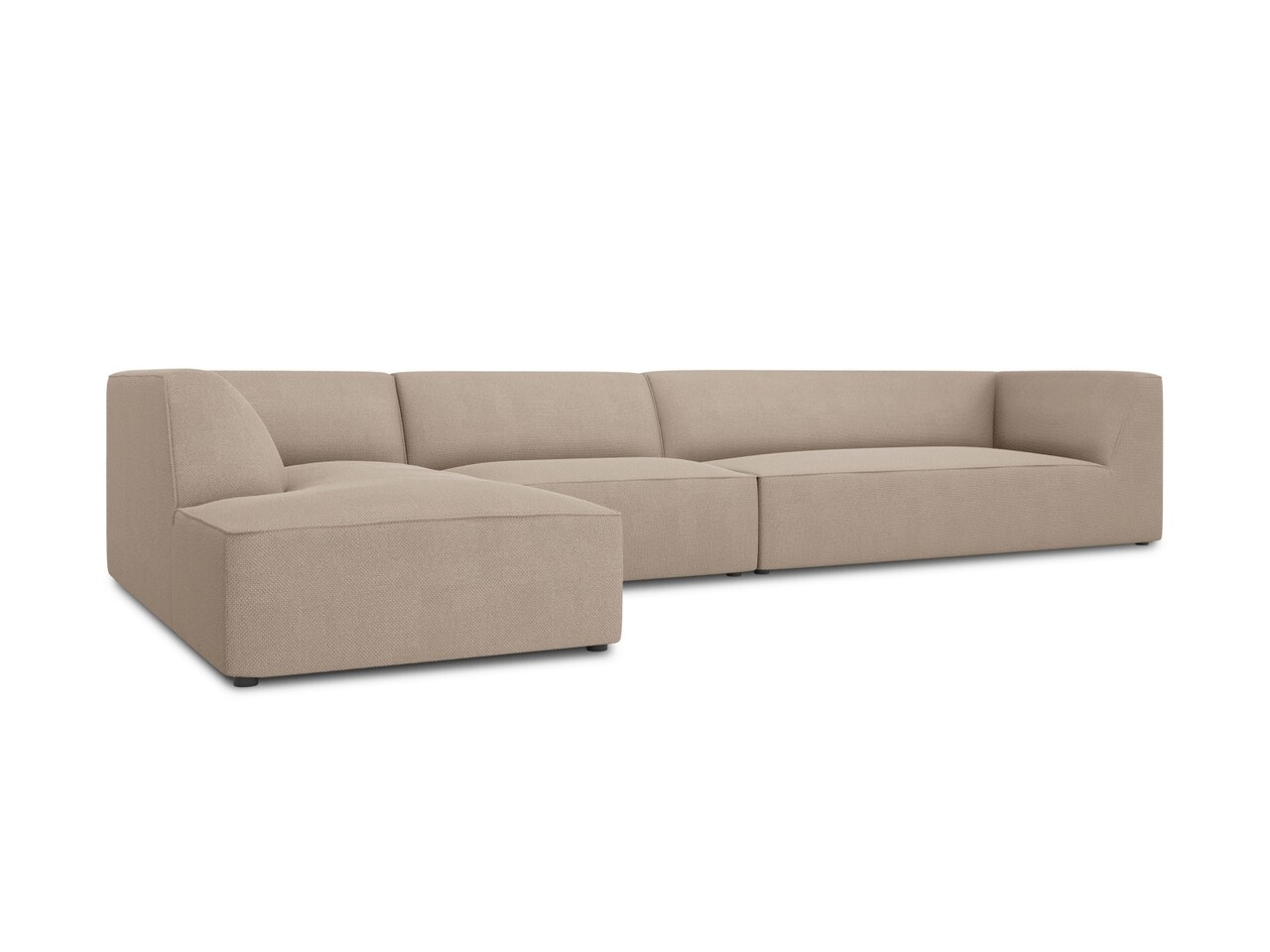 Coltar stanga 5 locuri, Ruby, Micadoni Home, BL, 366x180x69 cm, poliester, bej inchis - 2 | YEO