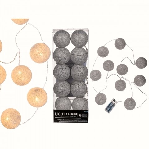 Ghirlanda Party Silver, Out of the blue, 150 cm, plastic/bumbac, auriu