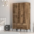 Dulap pentru haine, Hommy Craft, Kumsal PT, 120x47.5x201.4 cm, PAL, Maro