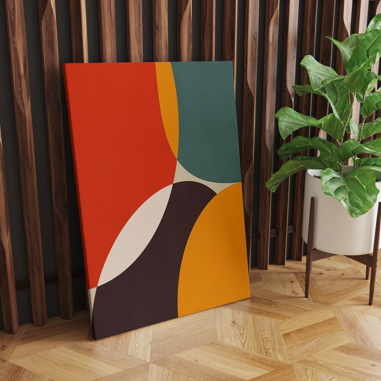 Tablou decorativ, ASR_CNV25-40, Cadru: 100% lemn (Grosime: 2 x 3 cm), Multicolor - view 3