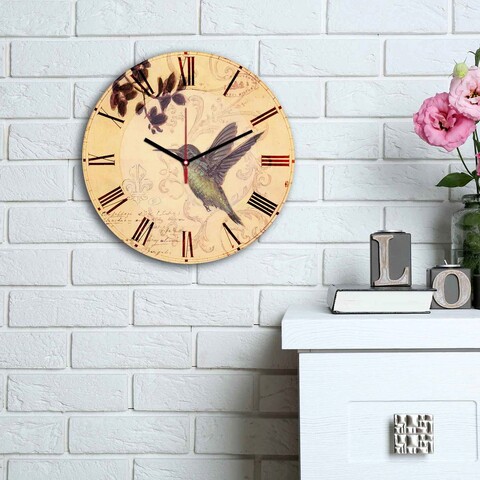 Ceas de perete, 3030ms-072, mdf, ø30 cm, multicolor