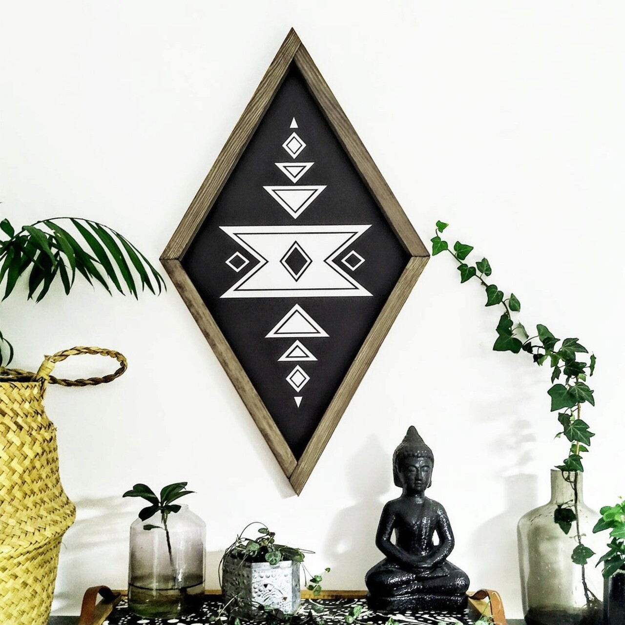 Tablou decorativ, CZM021, Lemn, MDF, Multicolor