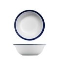 Serviciu de masa, 24 piese, Kutahya Porselen, EO24Y23616, portelan, alb/bleumarin