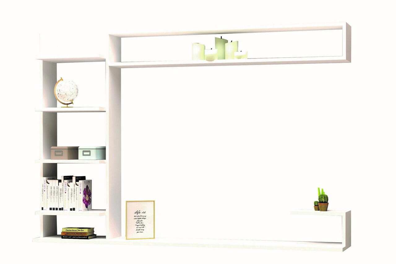 Comoda TV, Hanah Home, Noble, 180x121.8x29.6 cm, Alb - view 2