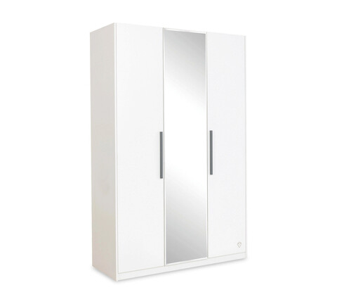 Dulap pentru haine, Çilek, White 3 Doors Wardrobe, 135x209x54.5 cm, Multicolor 135x209x54.5 imagine 2022