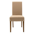 Scaun Ditta, Pakoworld, 45x58x96 cm, piele ecologica/lemn masiv de fag, mocha/maro