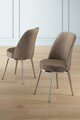 Set scaune 2 piese, Charlotte, Pefa, Cappuccino / Chrome