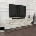 Comoda TV, Retricy, Inci, 180x30x45 cm, PAL, Alb