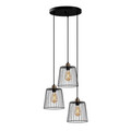 Lustra, Fulgor, 942FLG1490, Metal, Negru/Maro antic