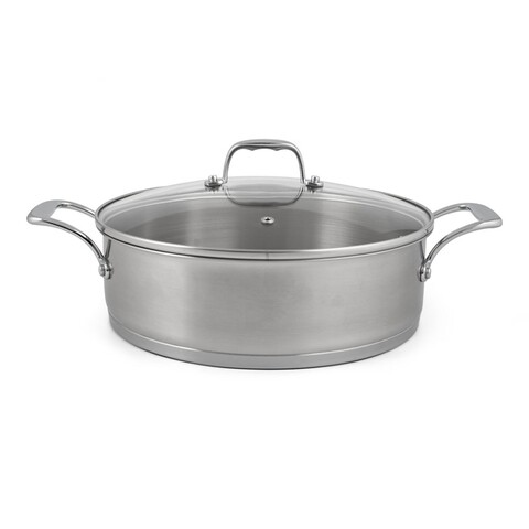 Oala cu capac rome, luigi ferrero fr-2877s, Ø 28 cm/ 4.6 l, inox