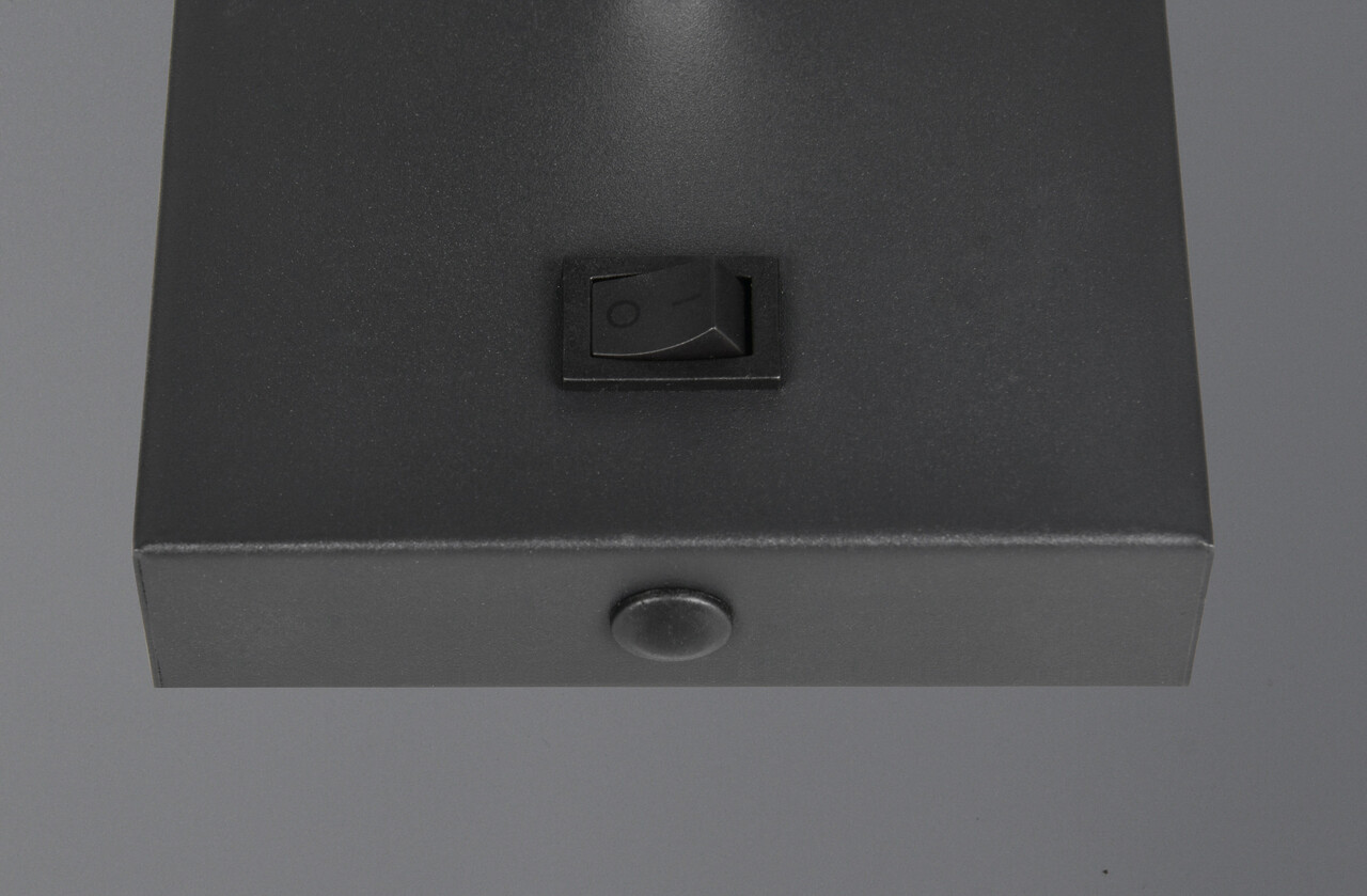 Aplica de perete Jack, RL, 10x10x16 cm, 10W, 1x E27, metal, negru/gri