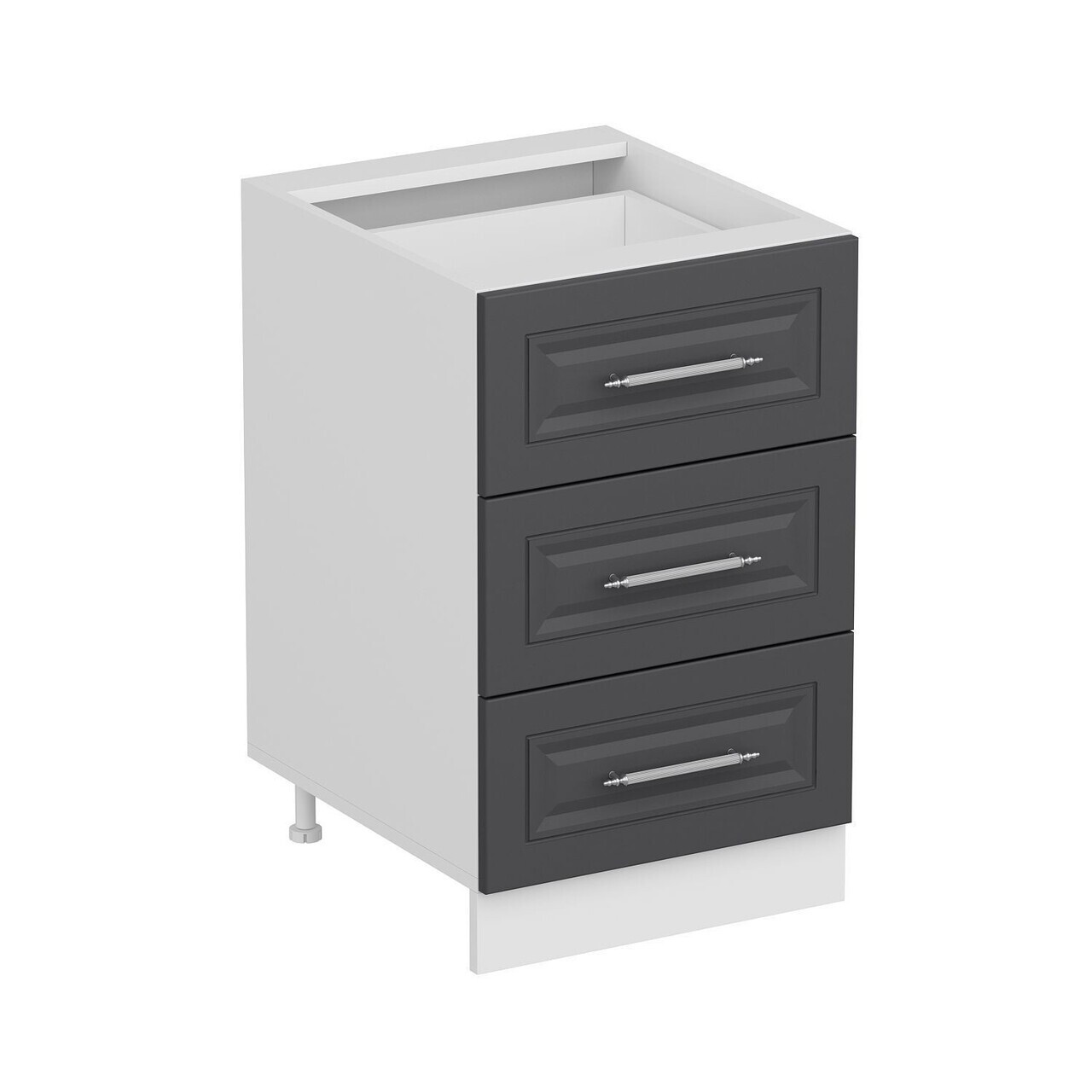 Dulap pentru bucatarie, Hanah Home, Minar, 50x87x58 cm, Alb / Antracit — imaginea 3
