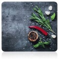 Protectie universala pentru aragaz Maximex, Rosemary, 56x50 cm, sticla, multicolor