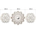 Set 3 decoratiuni de perete Chaim, Versa, 25 cm / 35 cm, plastic