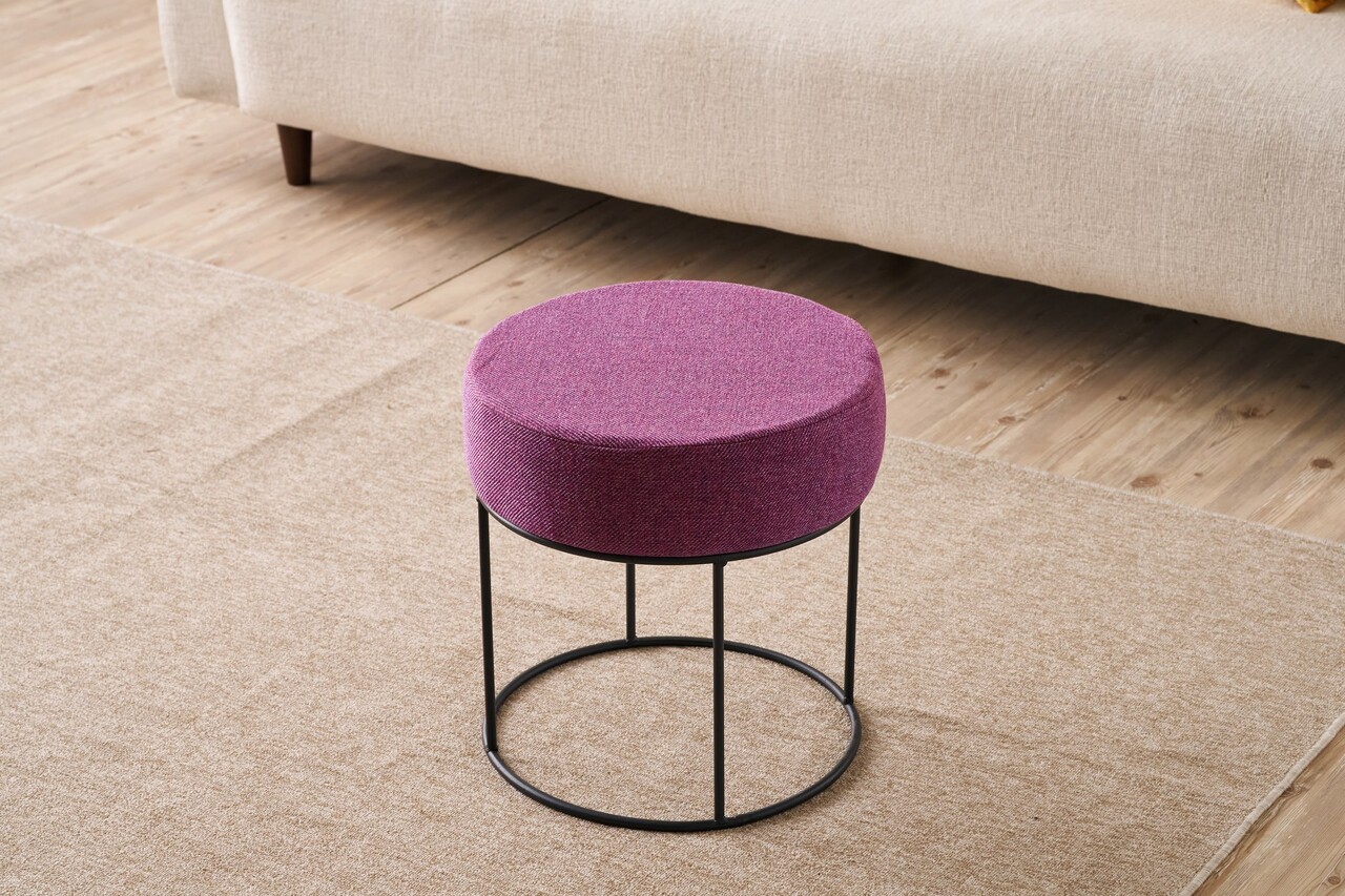 Taburet, Atelier del Sofa, 825BLC5140, Metal, Lila - view 2