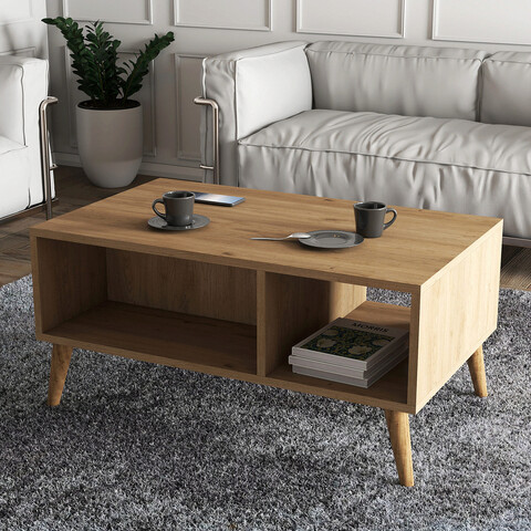 Masuta de cafea, mezza, exxen, 90x54x41.6 cm, stejar
