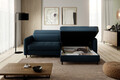 Coltar extensibil dreapta 3 locuri ELTAP, RT-40MAN, Gomsi, 228x165x100 cm, lemn/poliester, albastru inchis