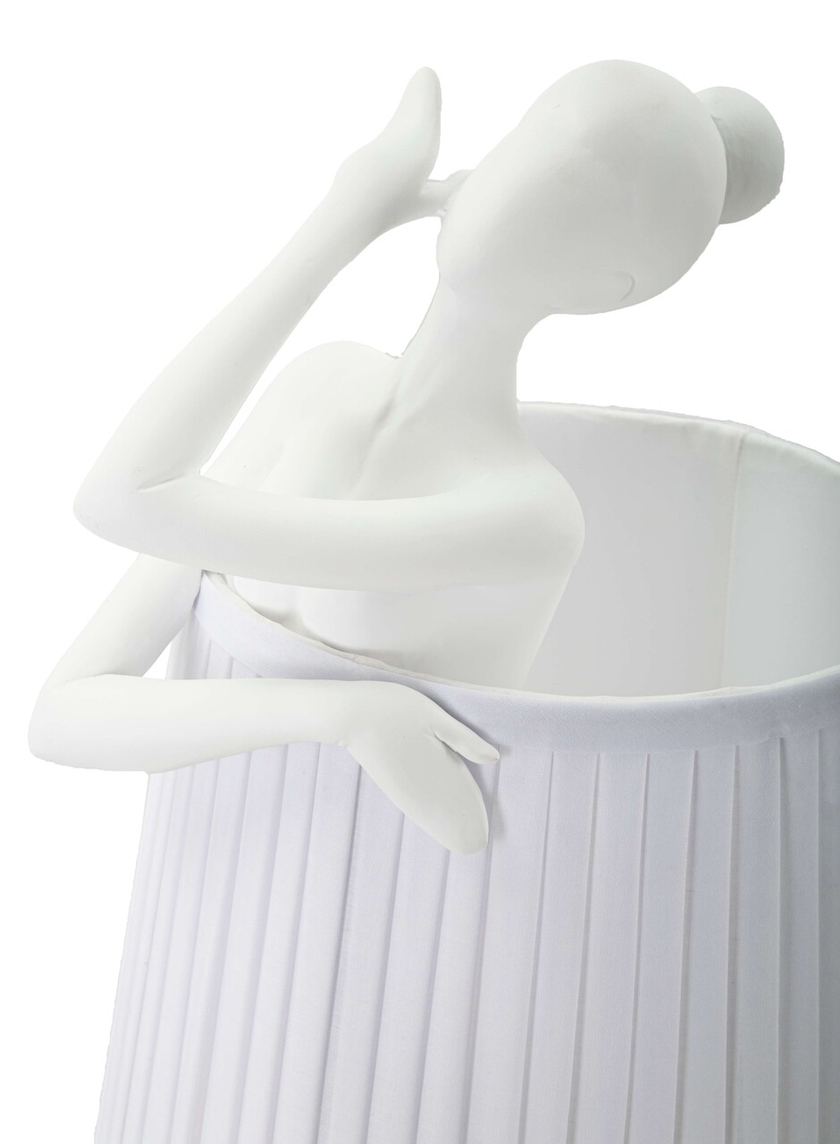 Lampa de masa Ballet, Mauro Ferretti, 1 x E14, 40W, 25x62.5 cm, polirasina/fier, alb