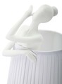 Lampa de masa Ballet, Mauro Ferretti, 1 x E14, 40W, 25x62.5 cm, polirasina/fier, alb