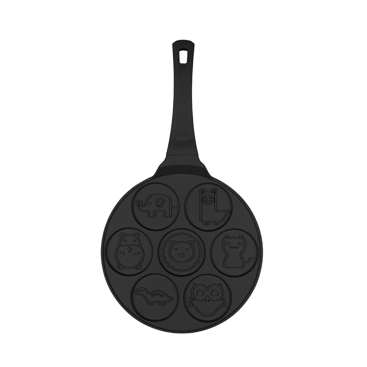 Tigaie pentru clatite, 7 forme Berlinger Haus, Black Rose, 26 cm, aluminiu turnat, negru - imagine 5