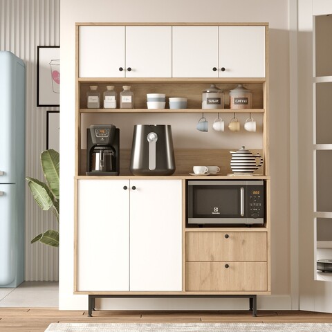 Dulap multifunctional, Locelso, RE5-SW, Stejar / Alb
