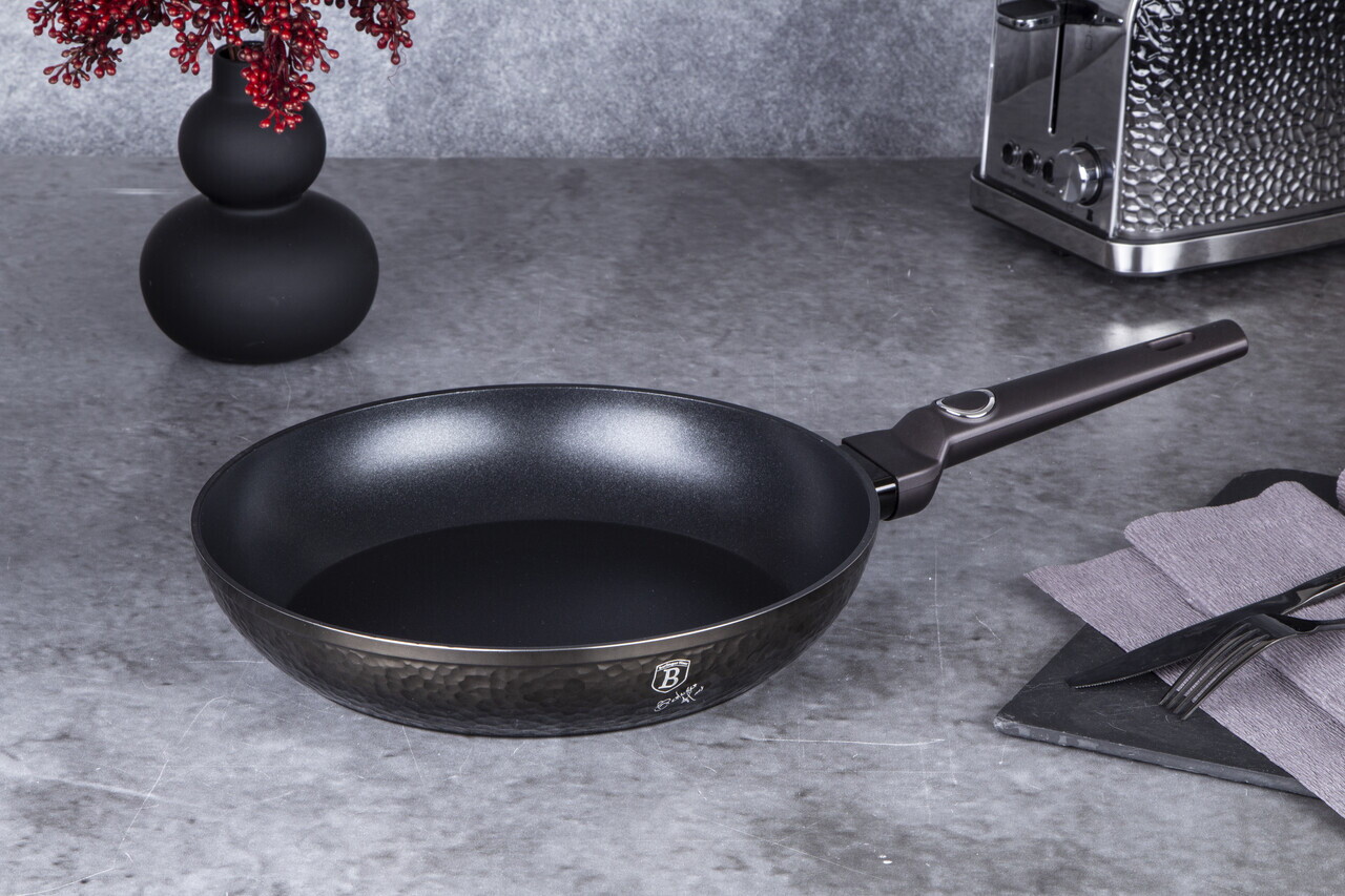 Tigaie Berlinger Haus, Primal Gloss, 28 cm, 2.4 L, aluminiu forjat, negru - imagine 2