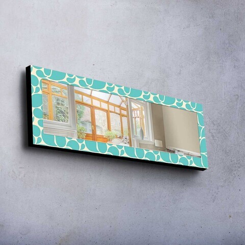 Oglinda decorativa, 40120MA-001, LEMN DE PIN, Cadru din lemn de pin (grosime: 27 mm), Multicolor