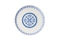 Serviciu de masa, Noble Life, 721NBL3154, Portelan , Farfurie intinsa 25 cm, Albastru/Alb
