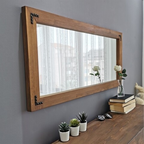 Oglinda decorativa A405, Neostill, 50 x 110 cm, walnut mezoni.ro