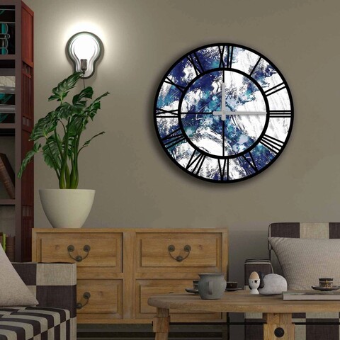 Ceas de perete, 5050ms-070, mdf, ø50 cm, multicolor
