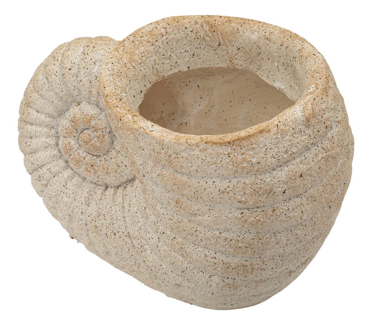 Vaza decorativa, Mauro Ferretti, Shell -A, 33x19x23 cm, oxid de magneziu, bej - imagine 6